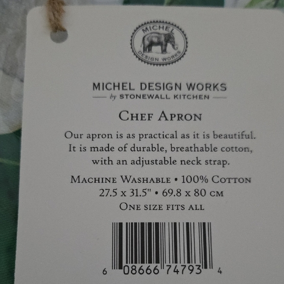 Michel Design White Spruce Chef Apron - Picture 4 of 4